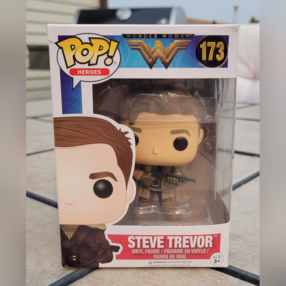 💝Funko Pop! #173 Steve Trevor Vinyl Figure From Wonder Woman Movie NRFB